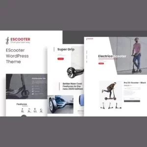 Escoot One Page Single Product Theme