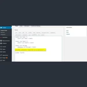 Newsletter Contact Form