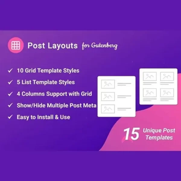 Post Layouts Pro For Gutenberg | Plugins GT