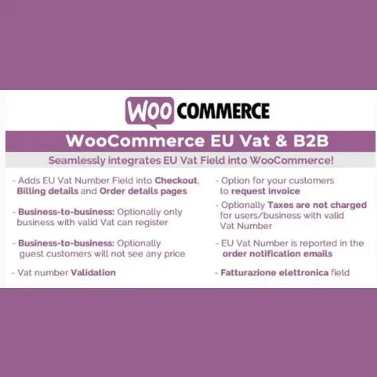WooCommerce Eu Vat and B2B 1 WooCommerce Eu Vat and B2B