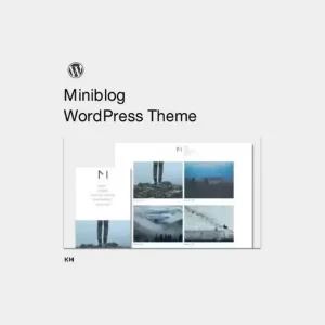 Miniblog Multipurpose Minimal WooCommerce Theme