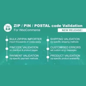 Zip Pin Postal Code Validator For WooCommerce