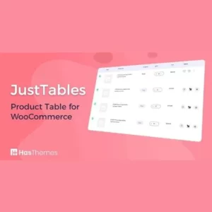 JustTables Pro WooCommerce Product Table