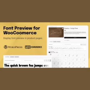 TW Font Preview for WooCommerce
