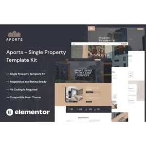 Aports Single Property Elementor Template Kit