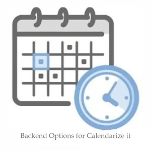 Backend Options for Calendarize it