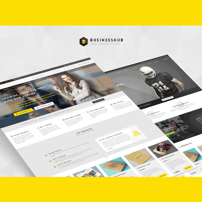 Business Hub Responsive Theme For Online Business 1 Business Hub Responsive Theme For Online Business