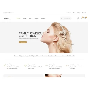 Corano Jewellery Theme for WooCommerce
