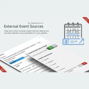 External Event Sources for Calendarize it