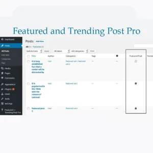 Featured and Trending Post Pro