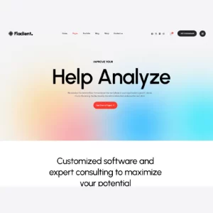 Fladient App Landing Page Theme