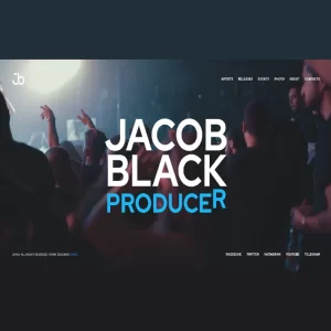 Jacob Black Talented Music Producer Design Theme