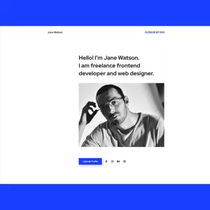 Jane Watson Advanced And Reliable CV Theme