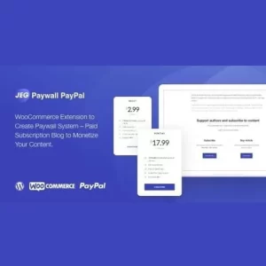 Jeg Paywall and Content Subscriptions System with Paypal for WooCommerce