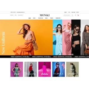 Monki Elementor Fashion WooCommerce Theme