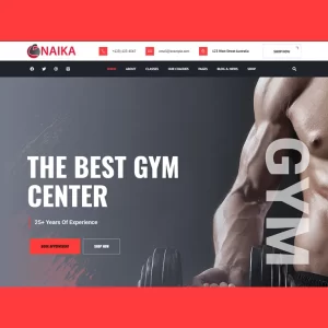 Naika Fitness Gym Shop Theme