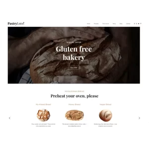 Pastry Love Bakery and Cake Shop Theme
