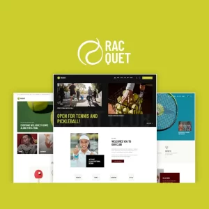 Racquet Tennis Badminton and Squash Theme