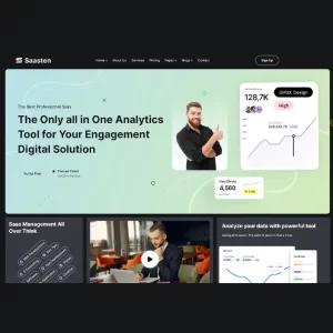 Saasten SaaS and Software Landing Theme