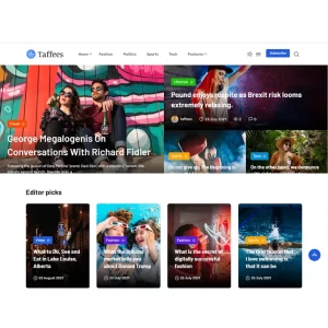 Taffees Modern Magazine Theme