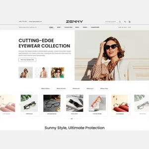 Zenny Eyewear and Glasses Elementor WooCommerce Theme