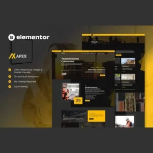 Apex Construction Elementor Template Kit