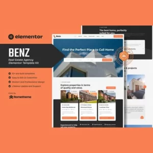 Benz Real Estate Elementor Template Kit