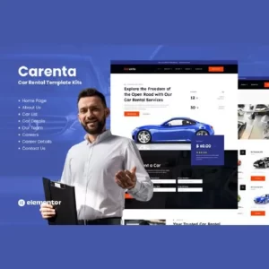 Carenta Car Rental Business Elementor Template Kits