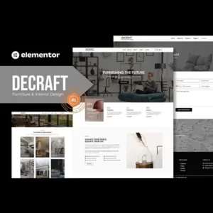 Decraft Furniture and Interior Design Elementor Template Kit