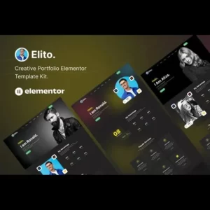 Elito Creative Portfolio Elementor Template Kit
