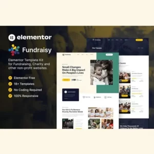 Fundraisy Charity and Fundraising Elementor Template Kit