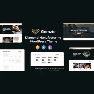 Gemzie Diamond Manufacturing Theme