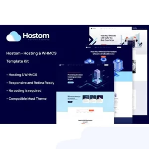 Hostom Hosting and WHMCS Elementor Template Kit