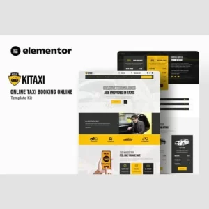 Kitaxi Online Taxi Booking Elementor Template Kit
