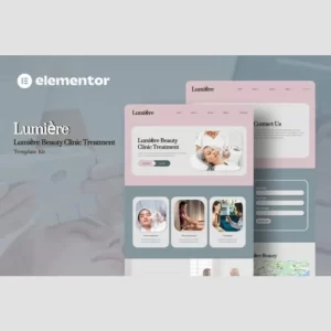 Lumiere Beauty Clinic Treatment Elementor Template Kit