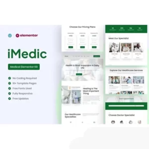 Medicly Medical Elementor Pro Template Kit