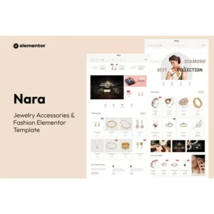 Nara Jewelry Accessories Store Template Kit