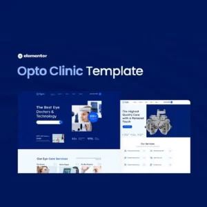Opto Eye Care Center Elementor Pro Template Kit