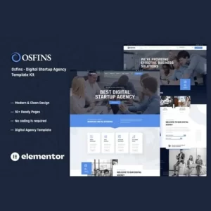 Osfins Digital Startup Agency Elementor Template Kit