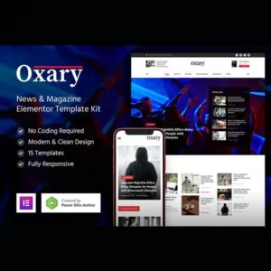 Oxary News and Magazine Elementor Template Kit
