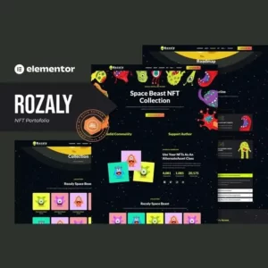 Rozaly NFT Portofolio Elementor Template Kit