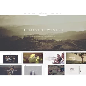 Vino A Refined Winery Wine Bar and Vineyard Theme