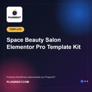 Space Beauty Salon Elementor Pro Template Kit