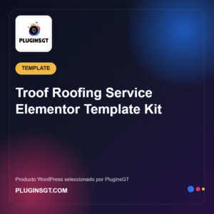 Troof Roofing Service Elementor Template Kit