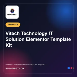 Vitech Technology IT Solution Elementor Template Kit